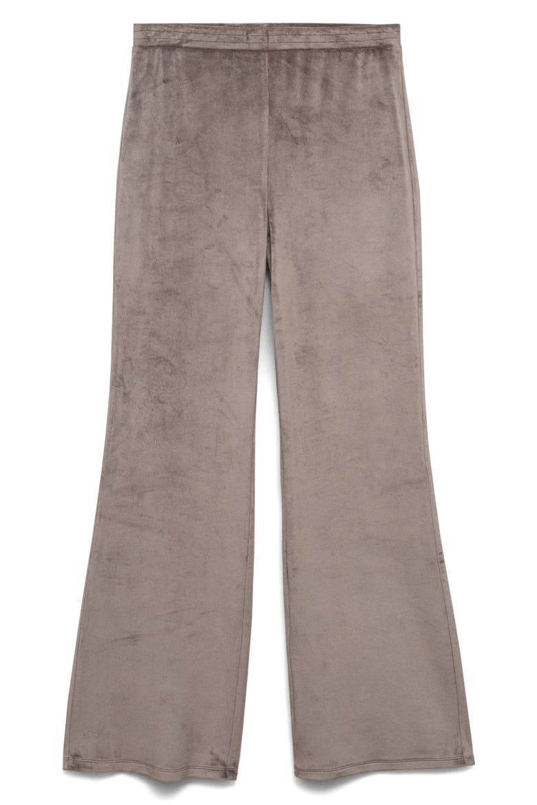Soft Touch Velour Pajamas Pants, Alternate, color, MEDIUM BROWN