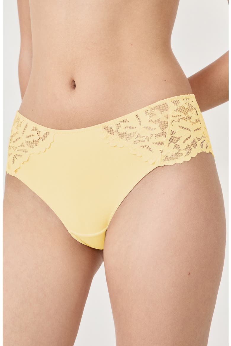 Lengende Lace Trim Panties, Alternate, color, VANILLA
