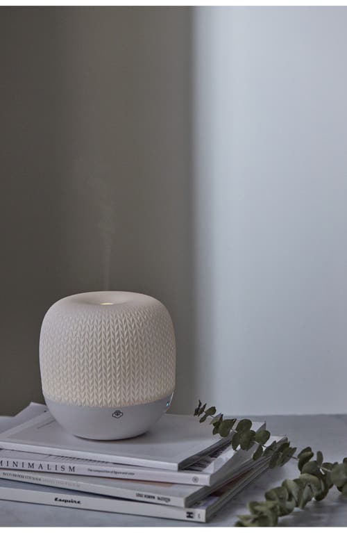 Serene House Knit Ceramic Ultrasonic Aroma Diffuser In White