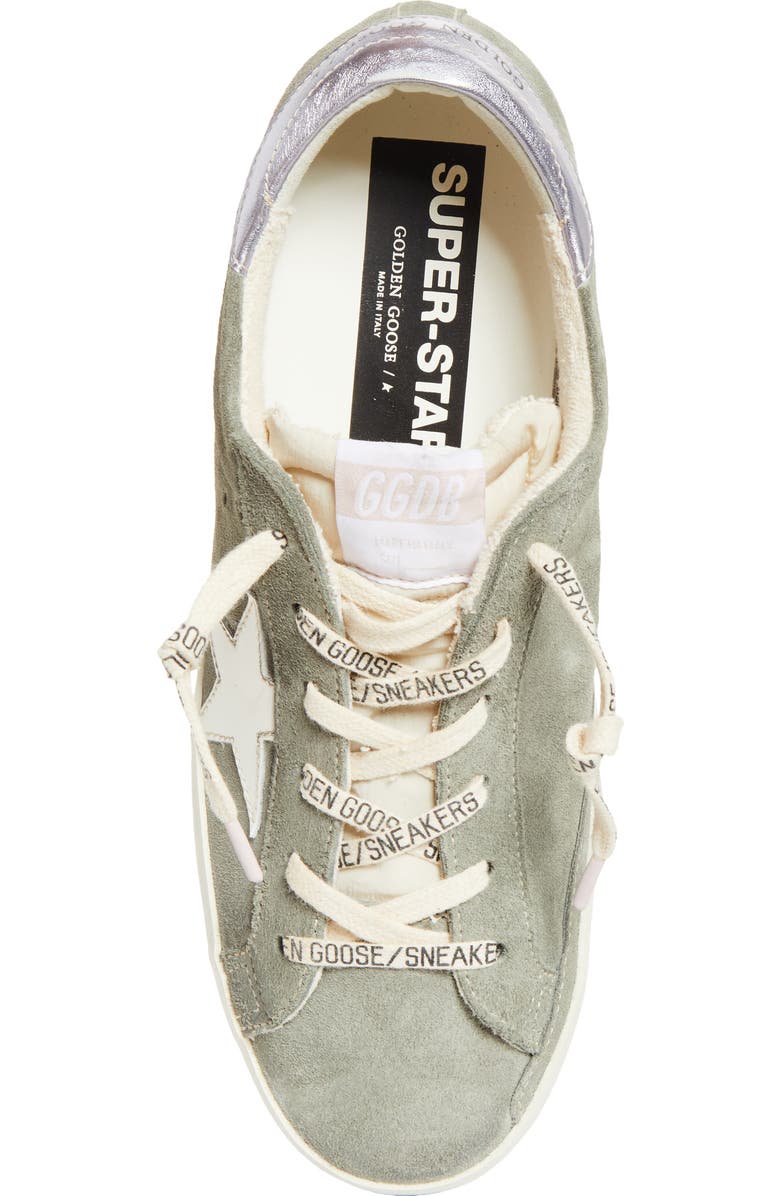 Golden Goose Super-Star Low Top Sneaker, Alternate, color, Green/ Lilla/ White