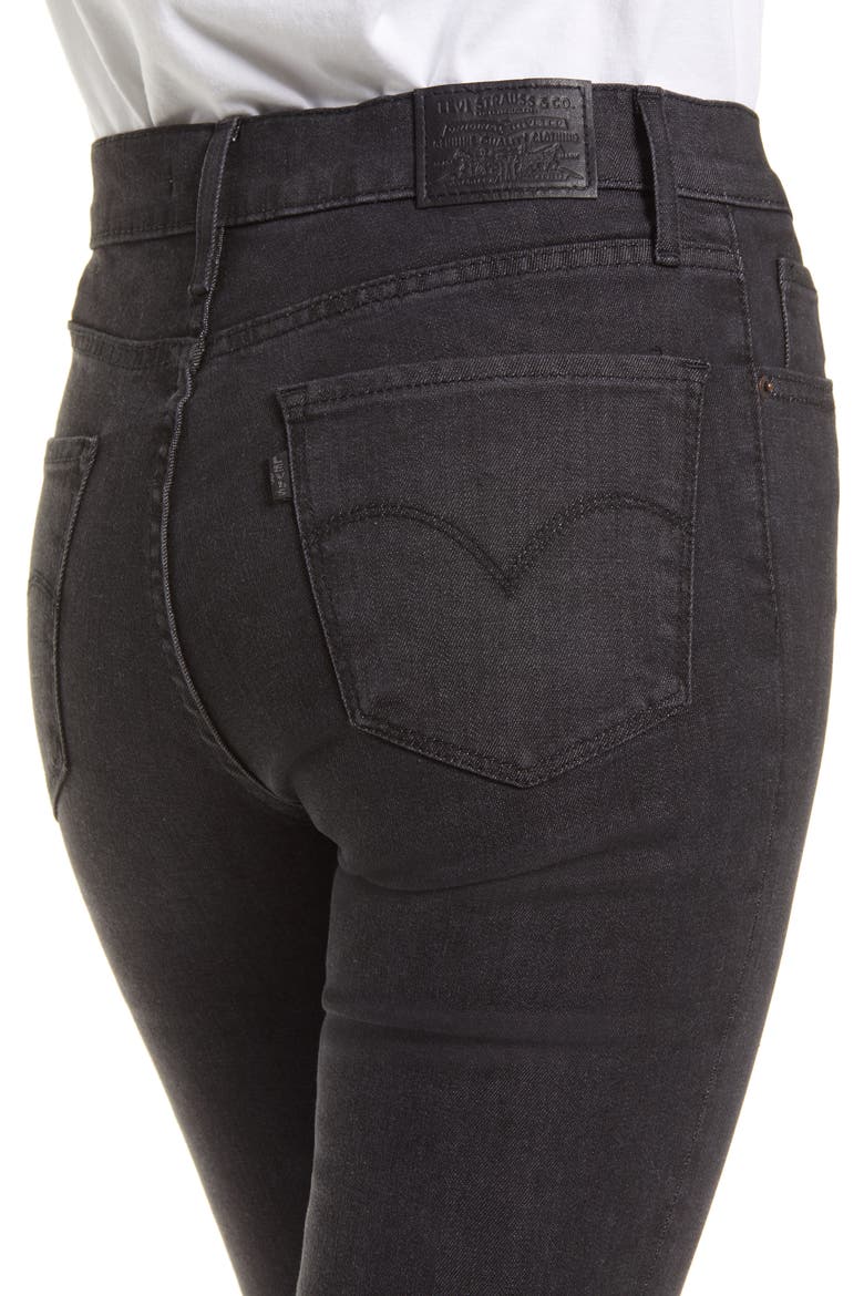 Levi's® 724™ High Waist Straight Leg Jeans, Alternate, color, BLACK CLOUD