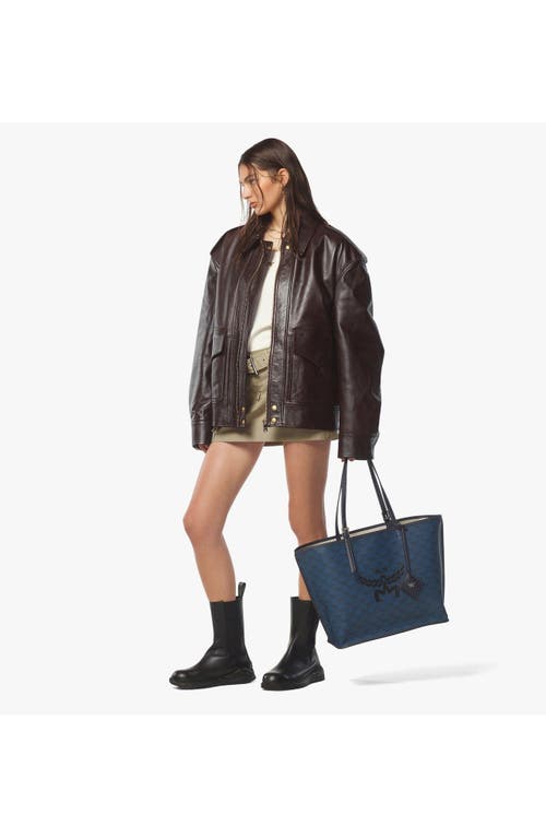 Mcm Himmel Shopper In Navy Blazer