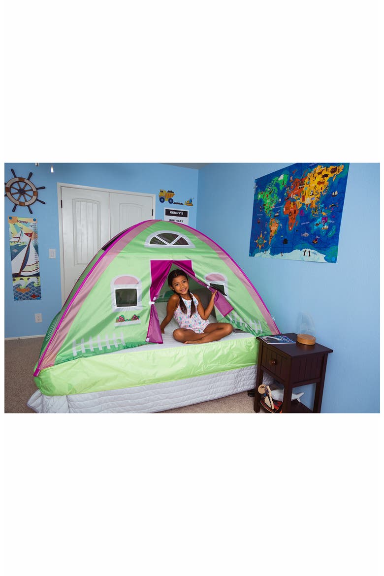 Full-Size Cottage Bed Tent, Alternate, color, GREEN