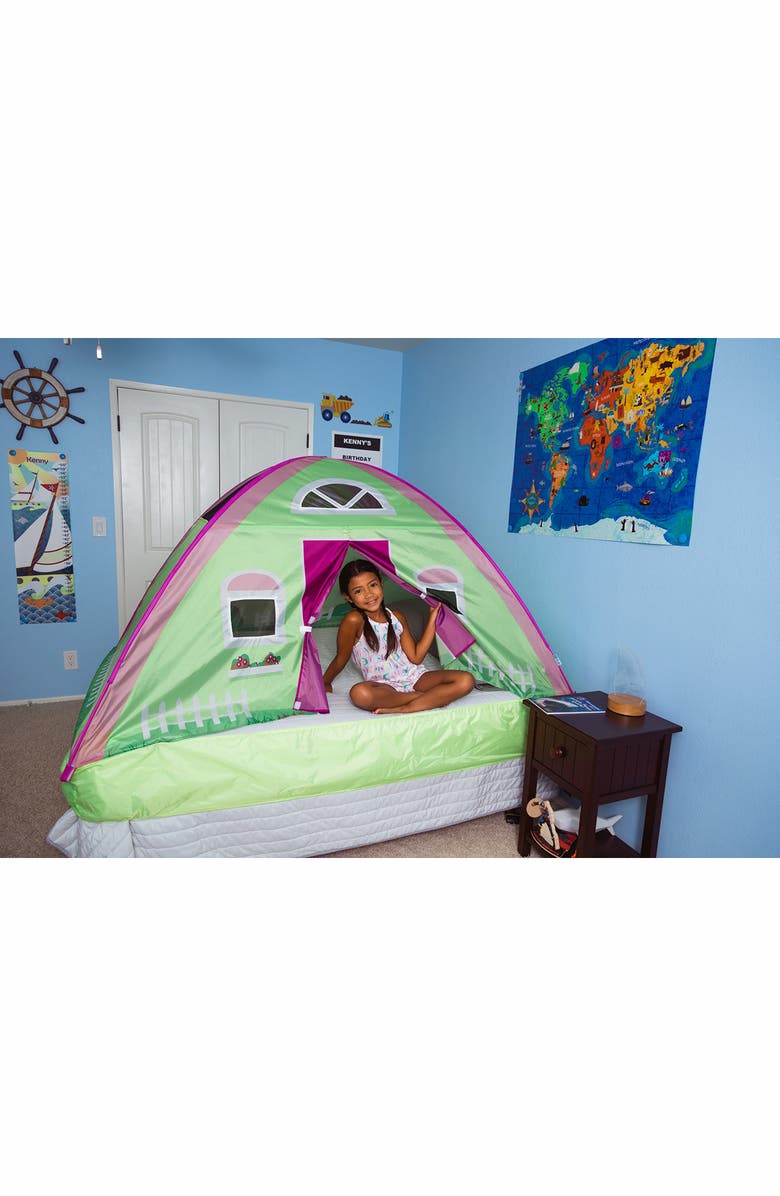 Pacific Play Tents Full-Size Cottage Bed Tent, Alternate, color, Green