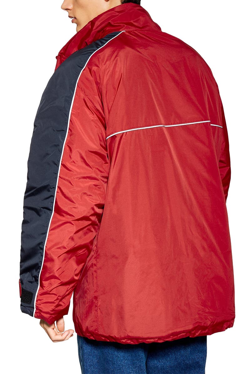 Topman Reflective Tape Classic Jacket, Alternate, color,