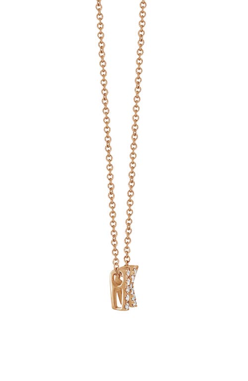 Bony Levy Diamond Pavé Initial Pendant Necklace