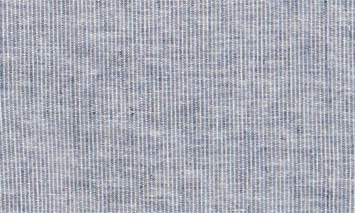 Schott Nyc Linen & Cotton Button-up Work Shirt In Blue