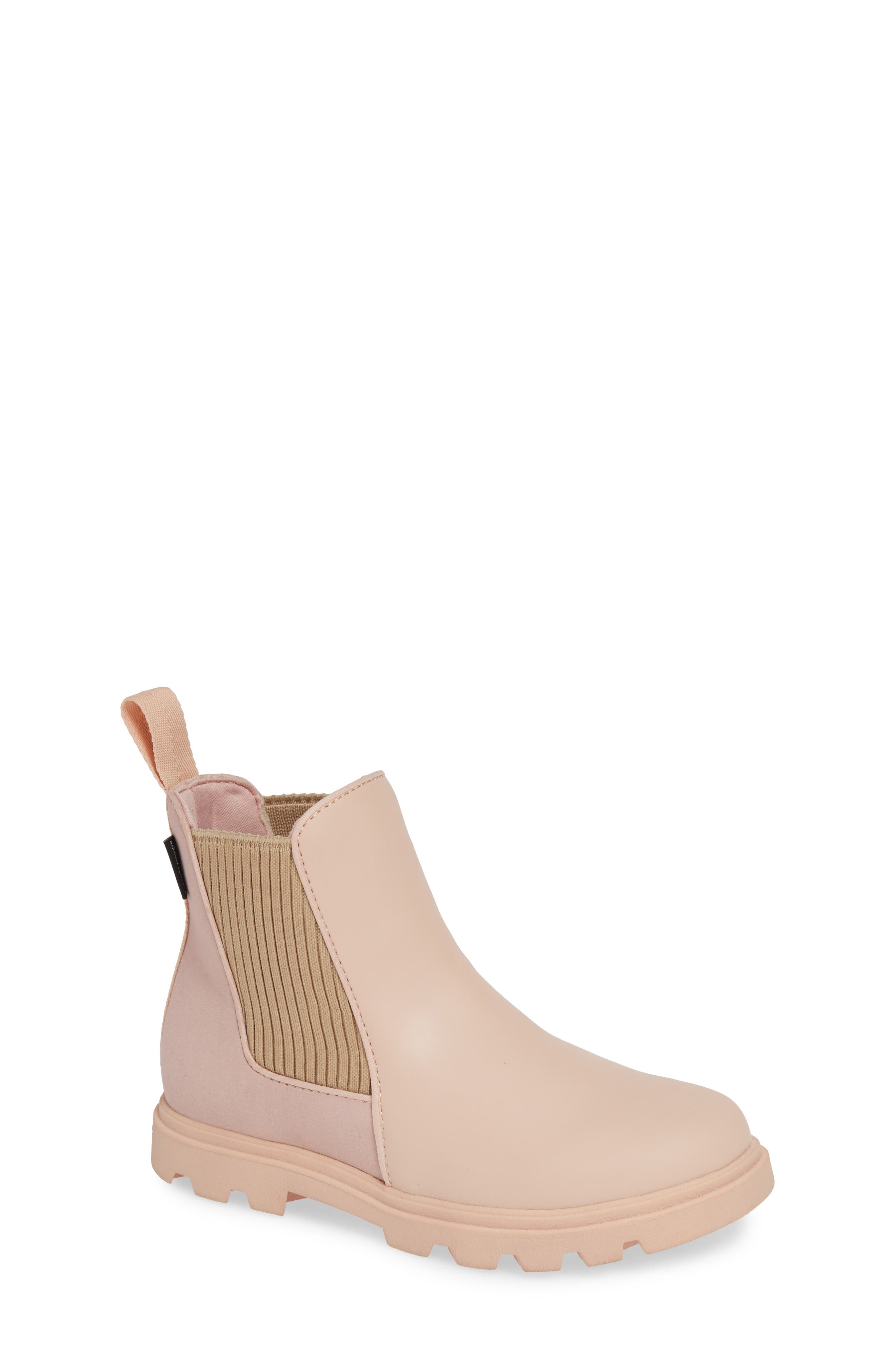 Kensington Treklite Vegan Leather Chelsea Bootie, Main, color, CHAMELEON PINK/ STONE BROWN
