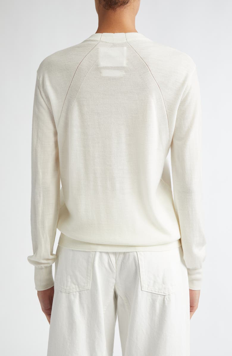 Jil Sander Superfine Merino Wool Crewneck Sweater, Alternate, color,