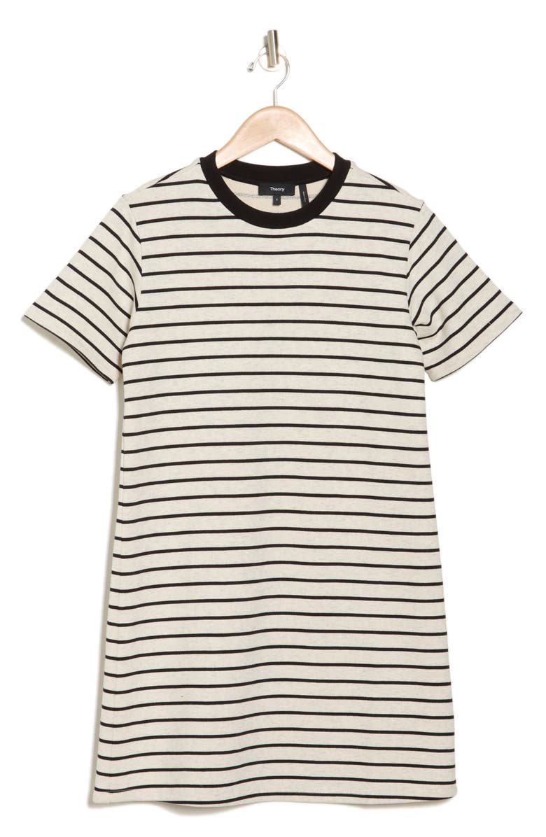 Theory Stripe Cotton T-Shirt Dress, Alternate, color, 