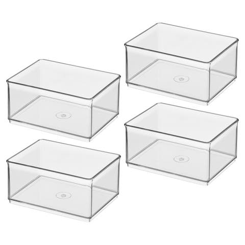Medium Shallow Organizer Bin - Set of 4