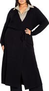 City Chic Goldie Tie Waist Cardigan