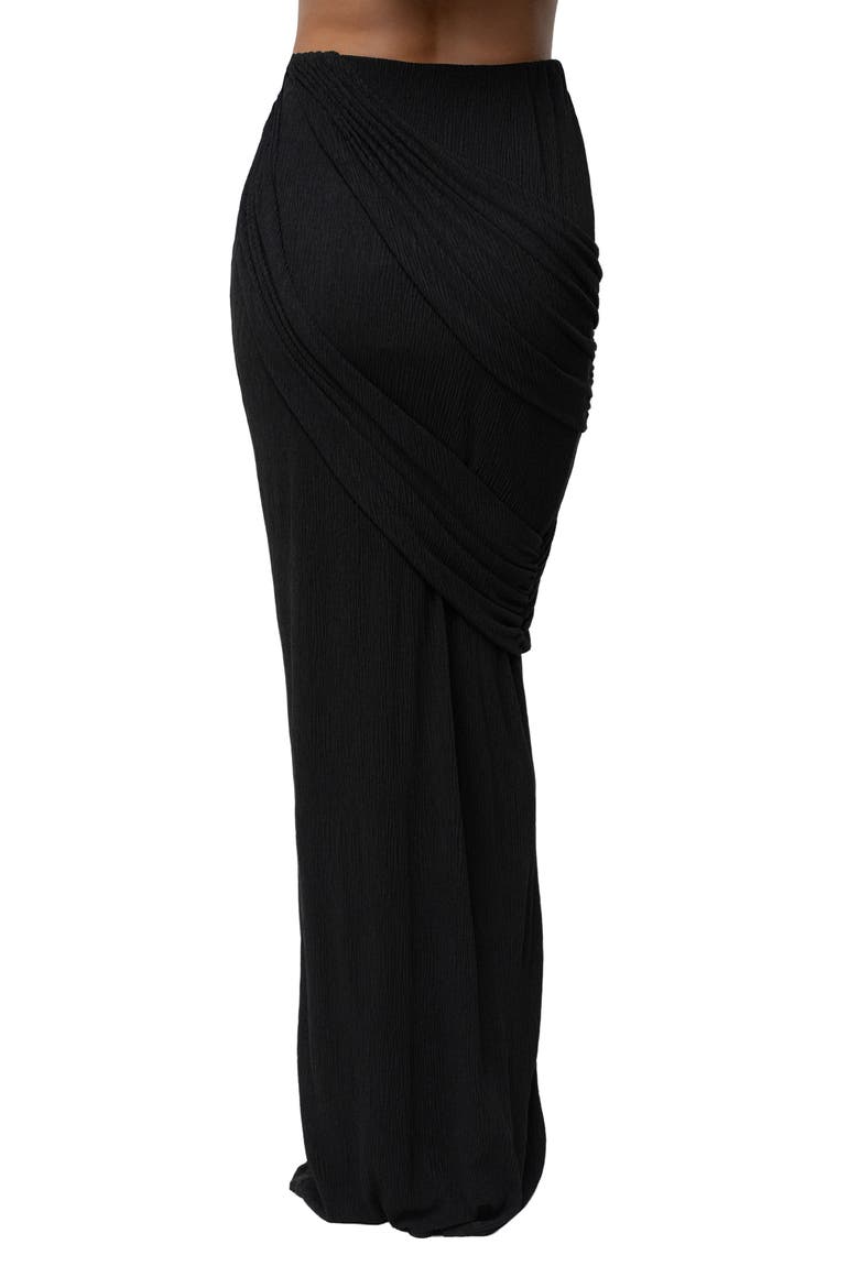 Paradise Hills Maxi Skirt, Alternate, color, BLACK