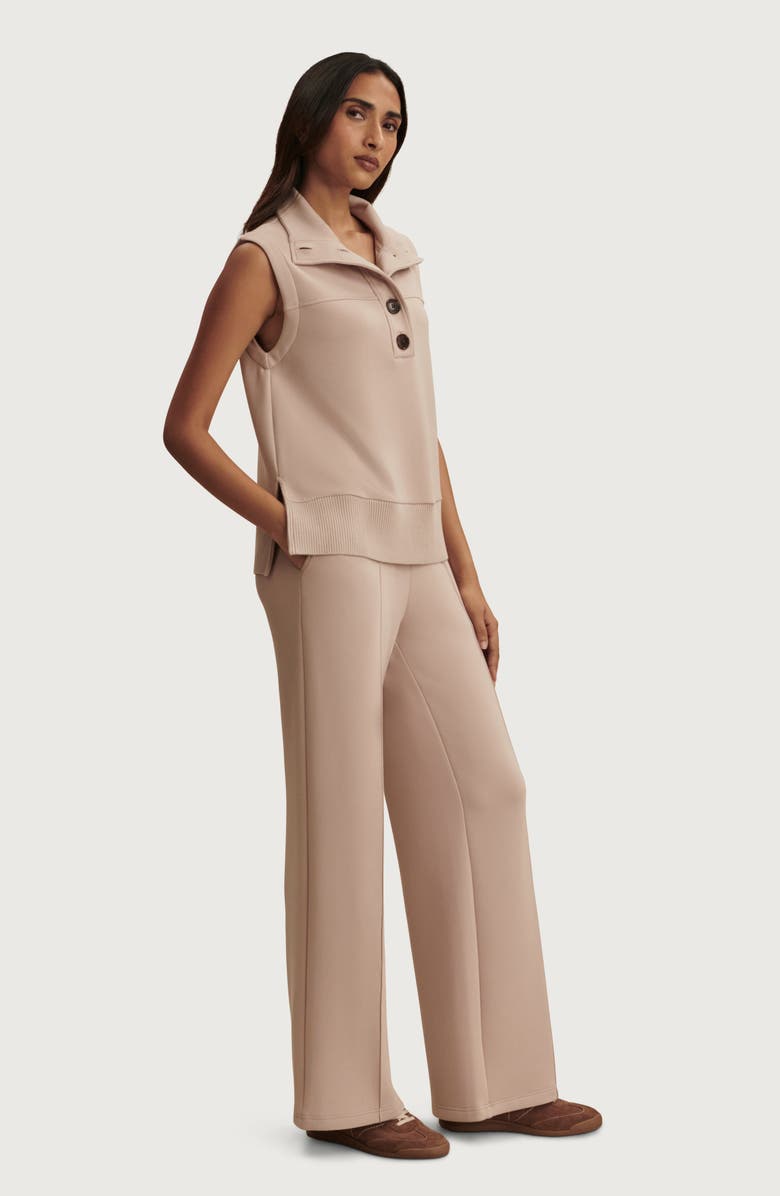 Varley Conall Half Button Sleeveless Top, Alternate, color, Mushroom