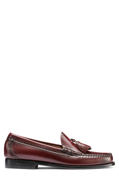 G.h.bass Larkin Tassel Brogue Weejun Loafer In Burgundy