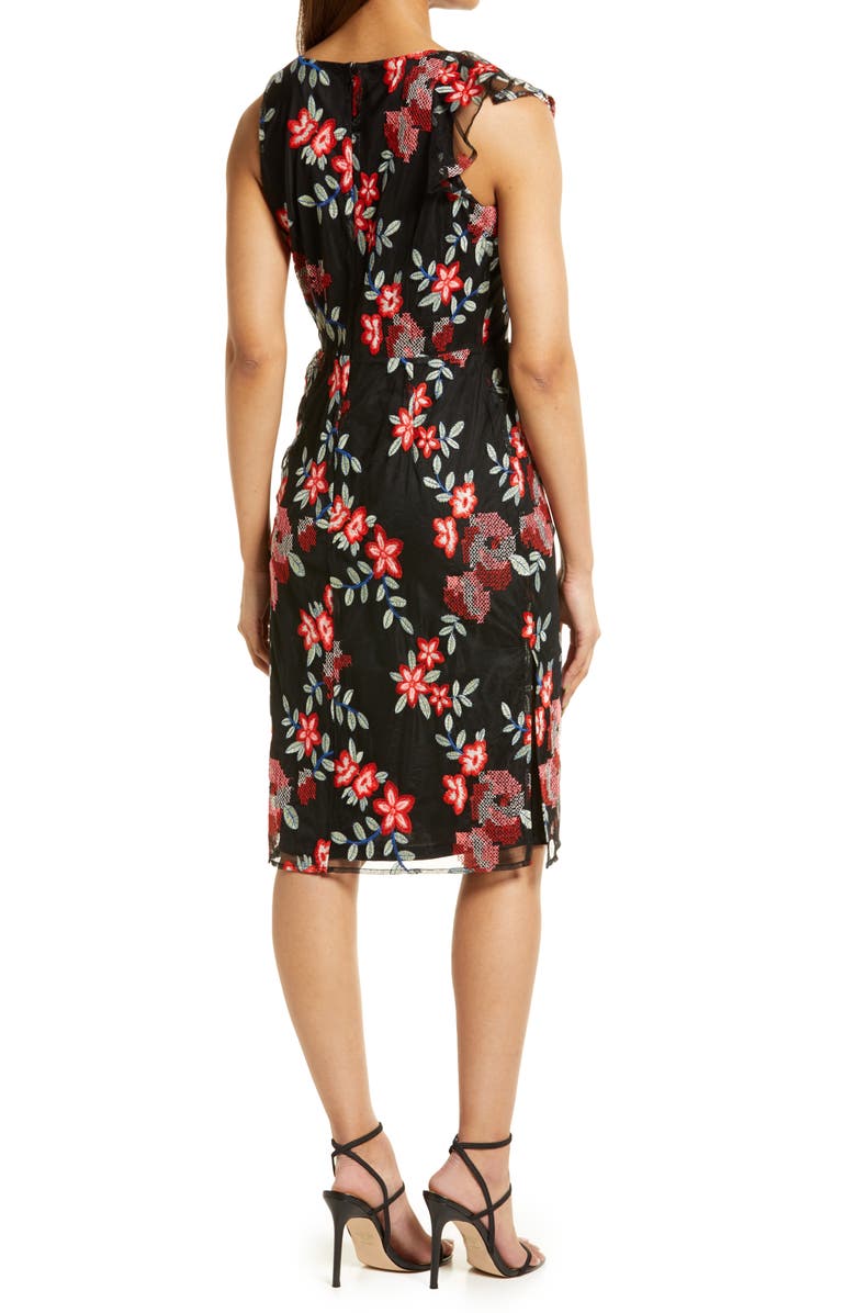 zara black and white embroidered dress Viara Two Tone Circle Eyelet Dress White/black / M/L