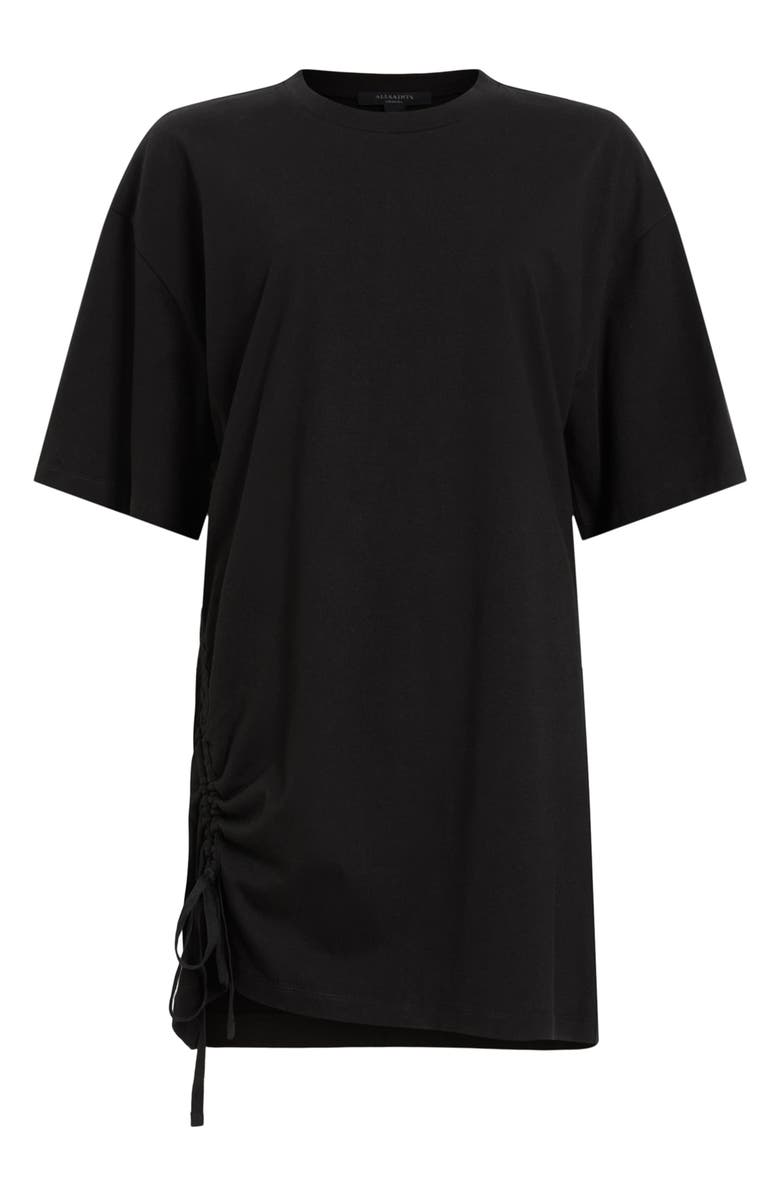 AllSaints Naenia Drawstring Ruched T-Shirt Minidress, Alternate, color, 