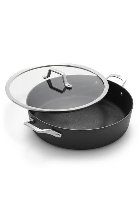 Premier Hard Anodized Nonstick 7-Quart Sauteuse with Lid