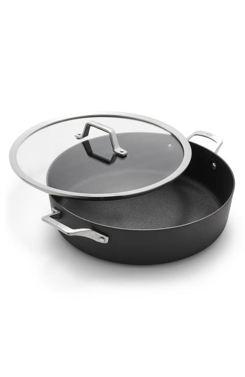 CALPHALON Premier Hard Anodized Nonstick 7-Quart Sauteuse with Lid in Black  product