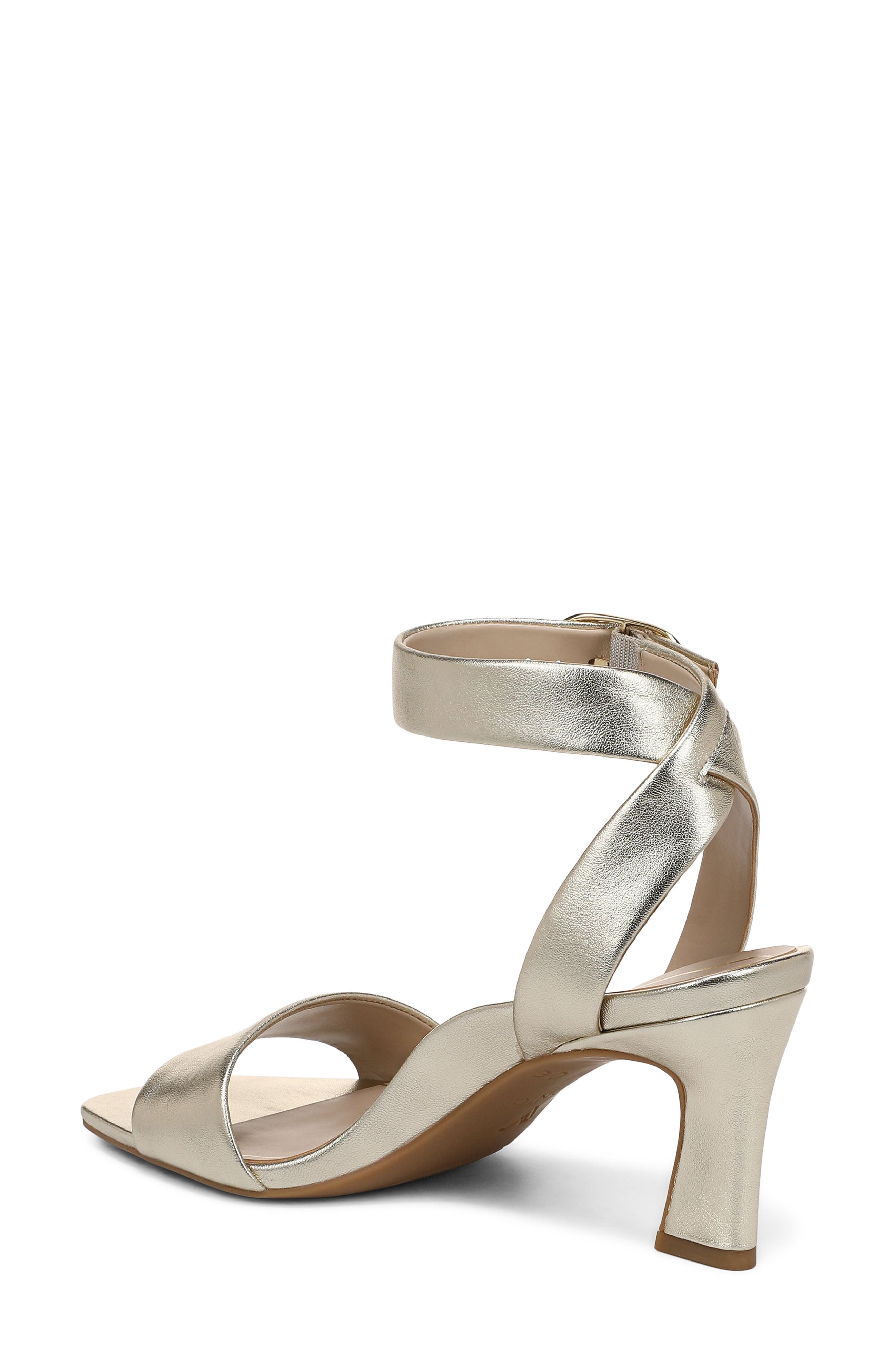 Charlize Sandal, Alternate, color, GOLD LEATHER