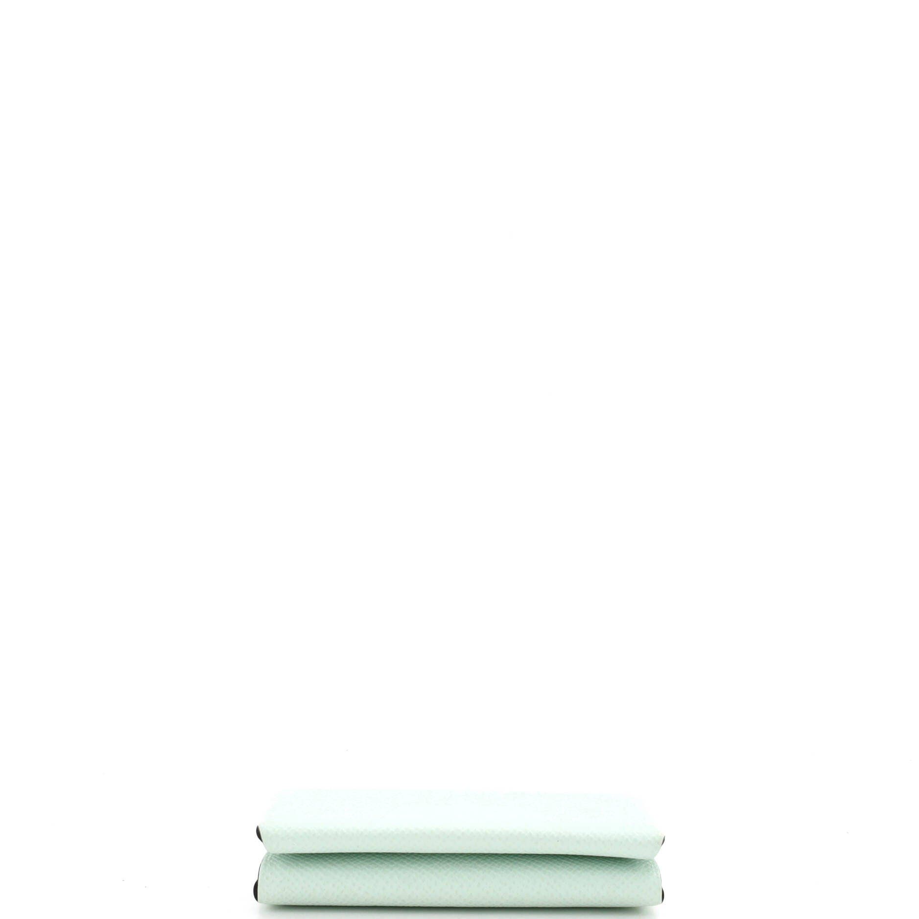 Calvi Duo Card Holder Epsom, Alternate, color, Green