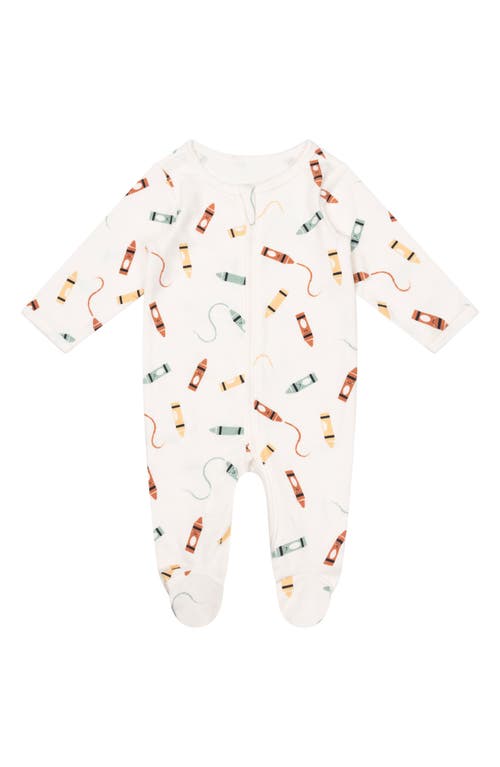 Shop Pl Baby By Petit Lem 2-pack Assorted Footies In Yellow Crayons