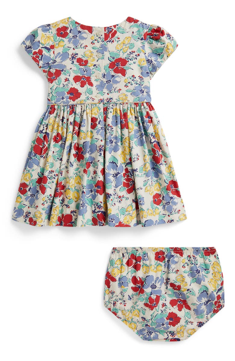 Ralph Lauren '50s Floral Cotton Poplin Dress with Bloomers, Alternate, color, 