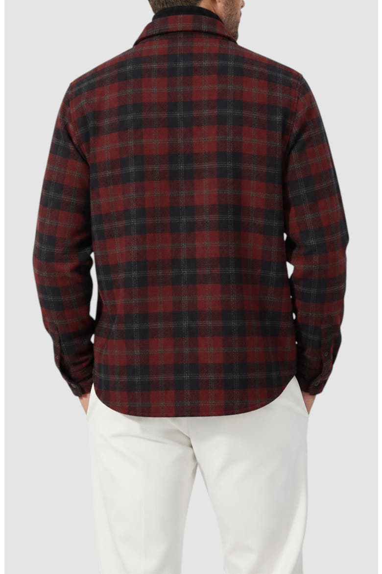 Stonecreek Plaid Overshirt, Alternate, color, BURGUNDY