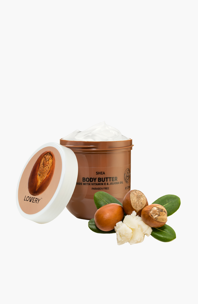 Lovery Shea Body Butter, Alternate, color, Brown / White