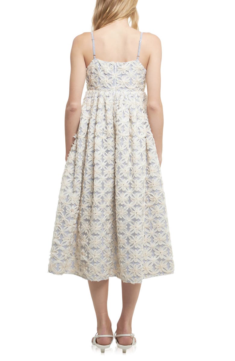 English Factory Embroidered Ribbon Empire Waist Dress, Alternate, color, 