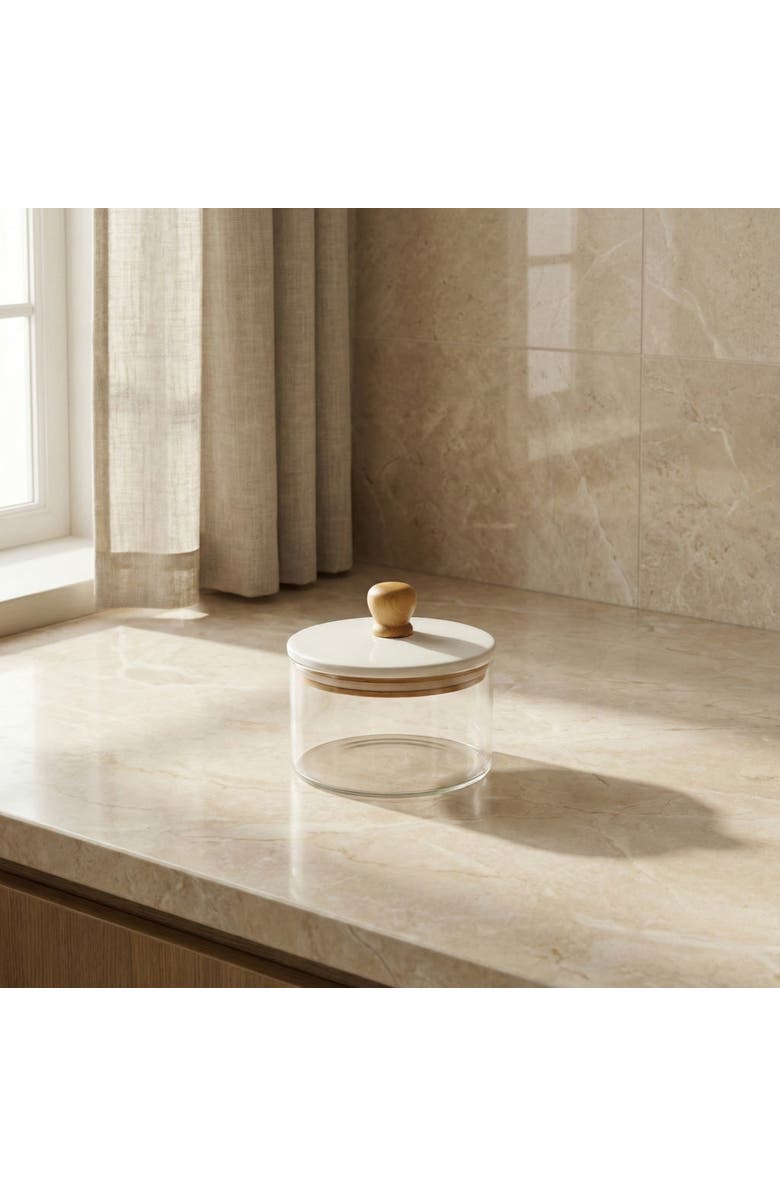 Be Home Madras Canister, Alternate, color, Clear