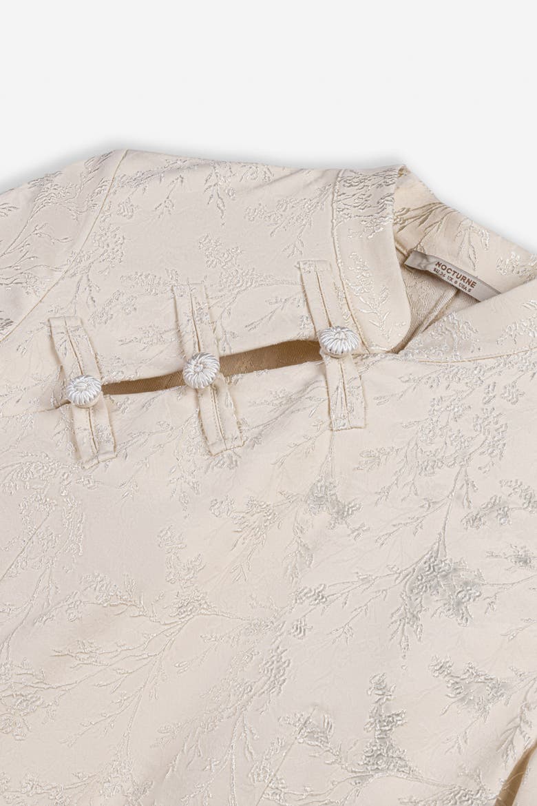 Chinese Button Accessory Blouse, Alternate, color, Ivory