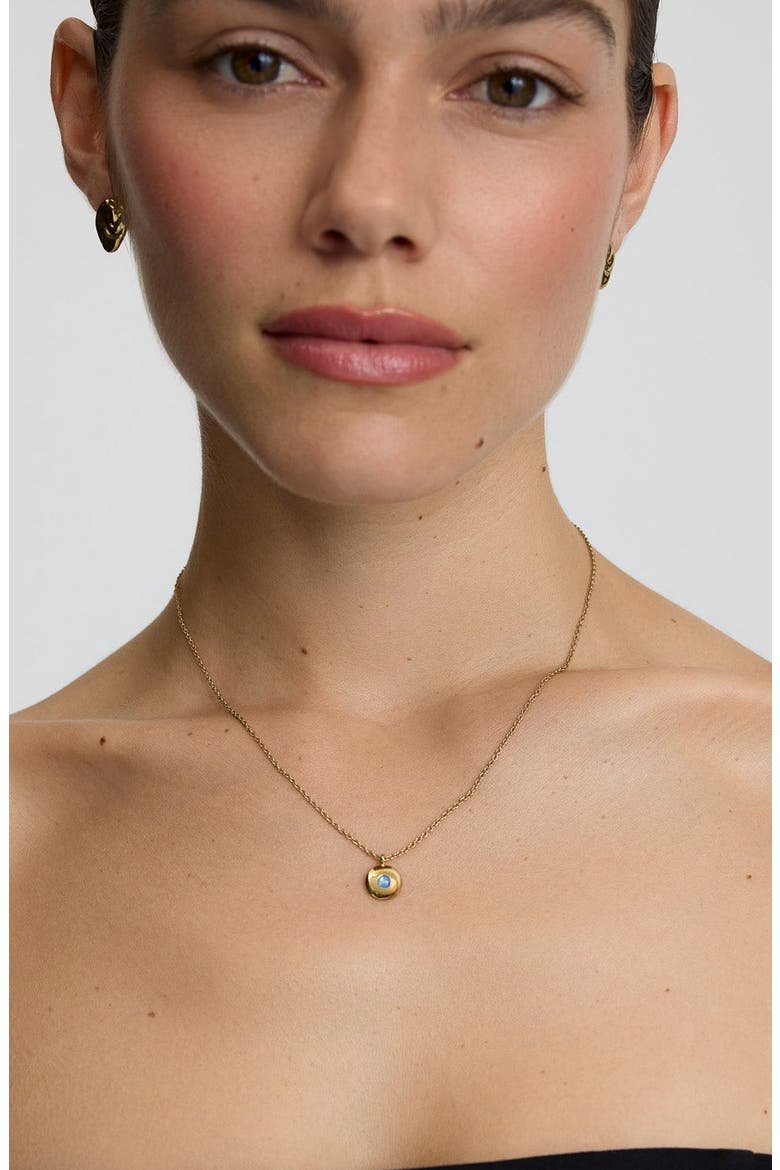 Birthstone Pendant Necklace, Alternate, color, GOLD - DECEMBER