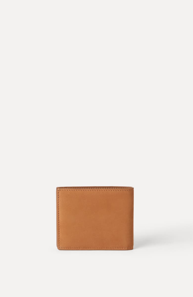 Brunello Cucinelli Nubuck wallet, Alternate, color, Cognac