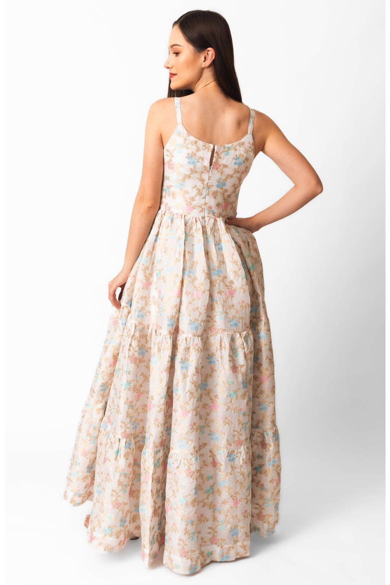 Tierney Tiered  Floral Dress, Alternate, color, Off-White