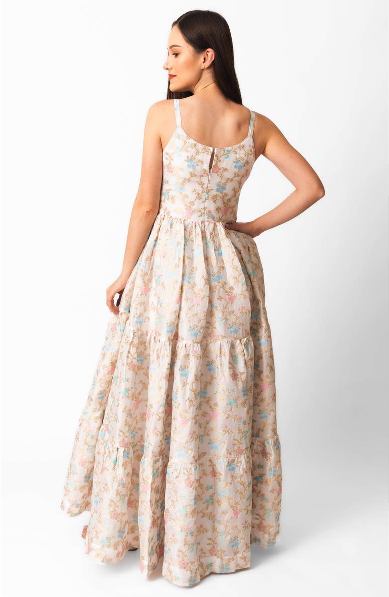 RAAS Tierney Tiered  Floral Dress, Alternate, color, Off-White