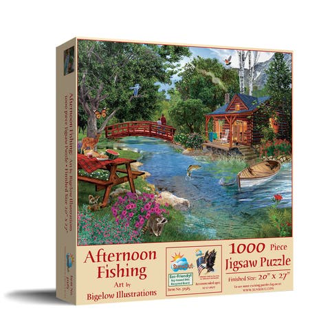 Afternoon fishing 1000 piece Jigsaw Puzzle for Adults