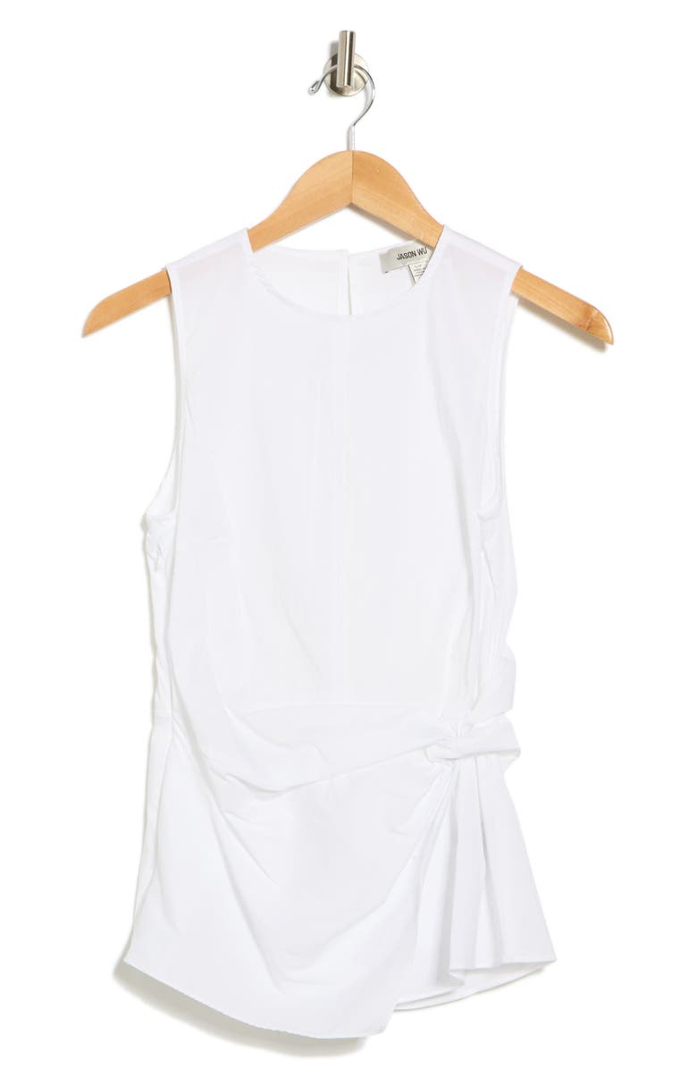 JASON WU Twist Front Sleeveless Top, Alternate, color, White