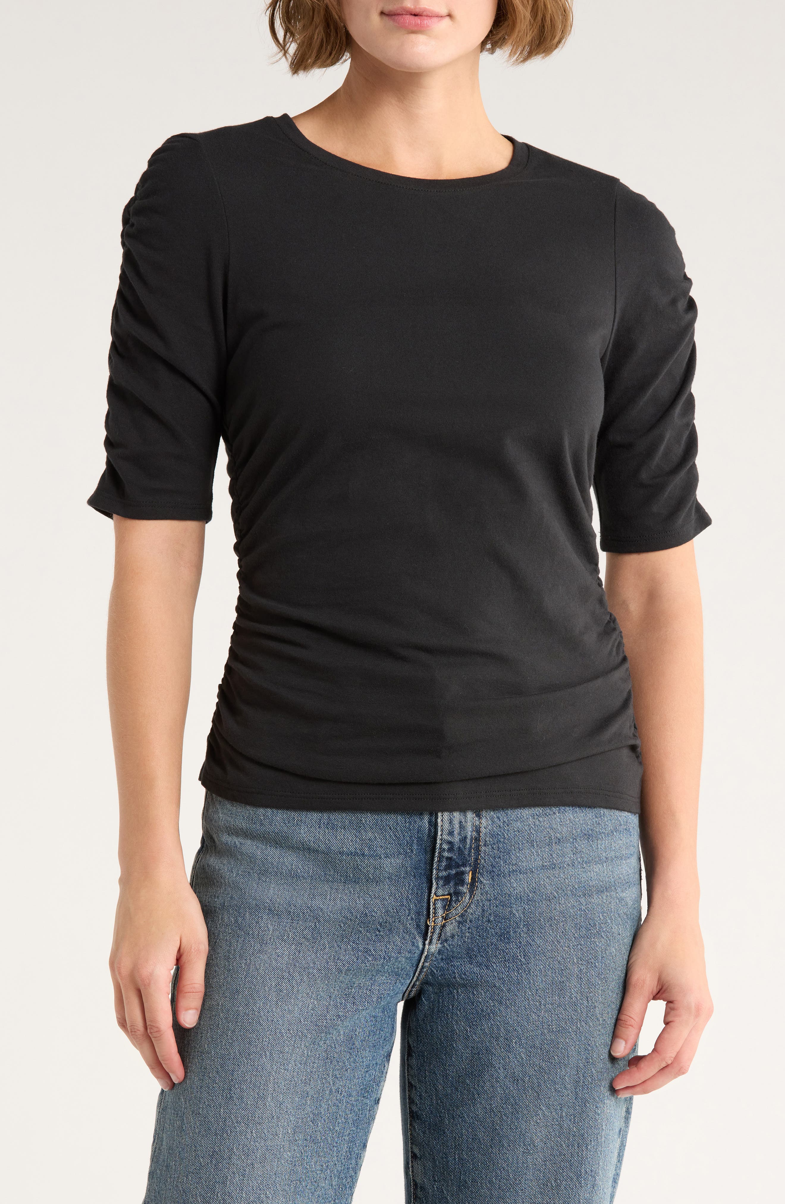 rag & bone Juliet Shirred Sleeve Top