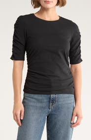 rag & bone Juliet Shirred Sleeve Top