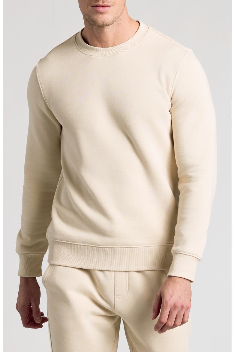 Fleece Crewneck Sweatshirt, Main, color, DUNE