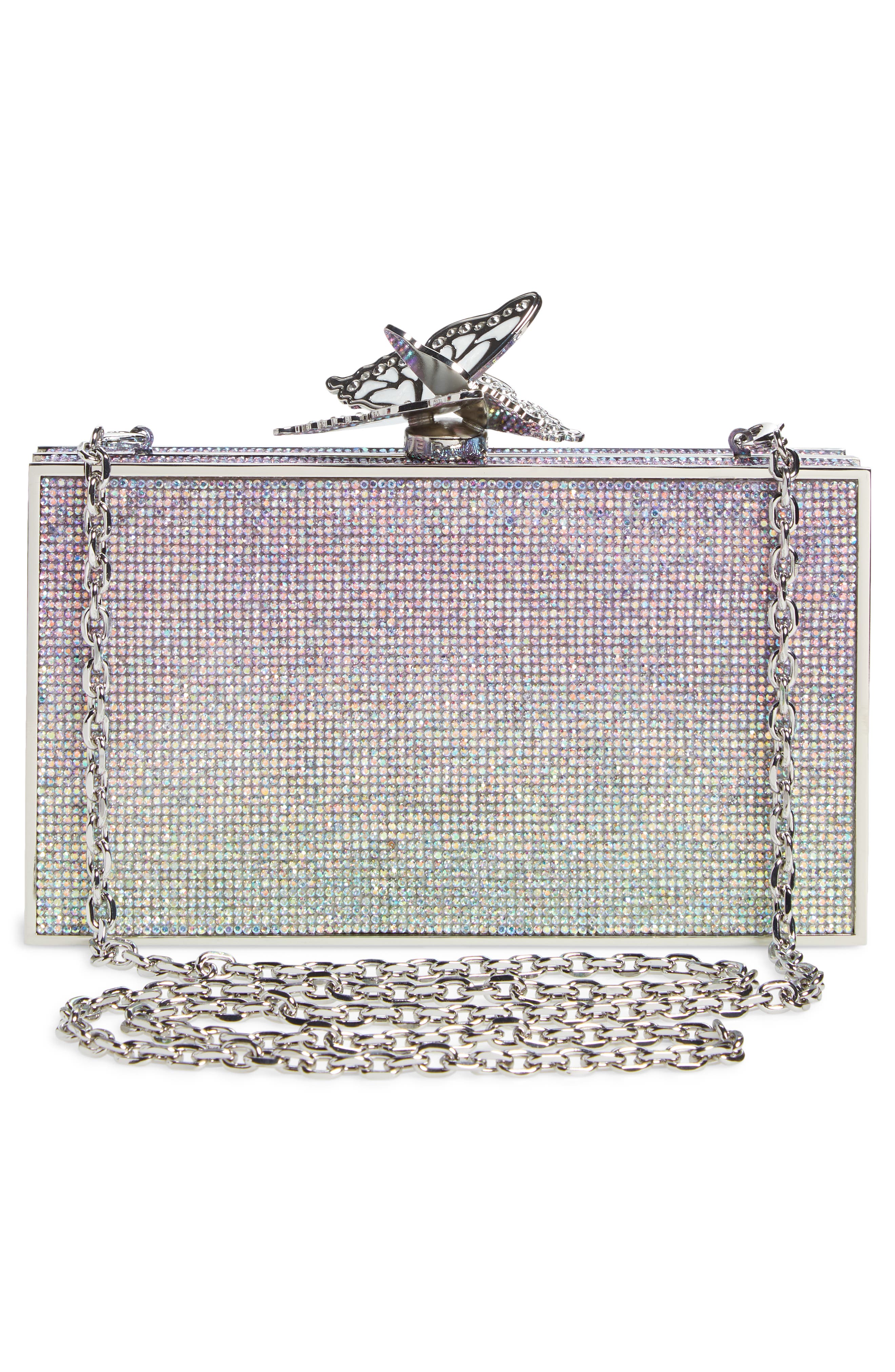 Clara Crystal Box Clutch, Alternate, color, SPEARMINT OMBRE