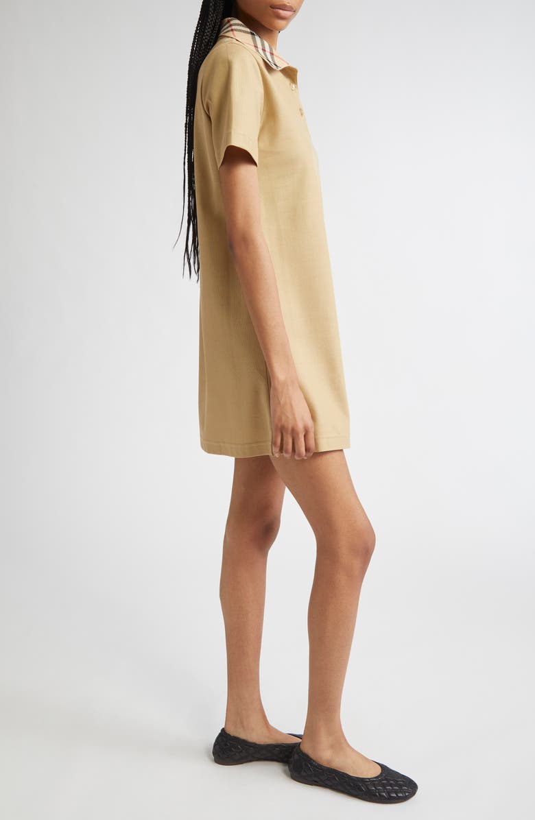 Burberry Check Collar Polo Dress, Alternate, color, 