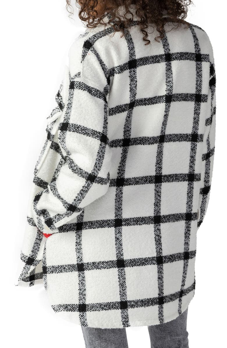 Sanctuary Longline Plaid Shacket, Alternate, color,