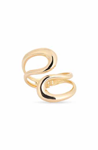 Open Teardrop Hinged Cuff Bracelet