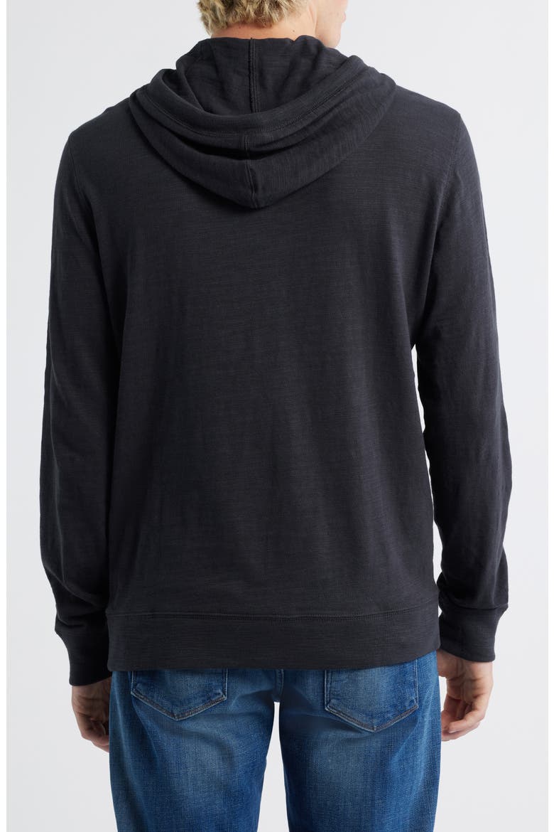 Slub Cotton Hoodie, Alternate, color, RIDGE BLACK