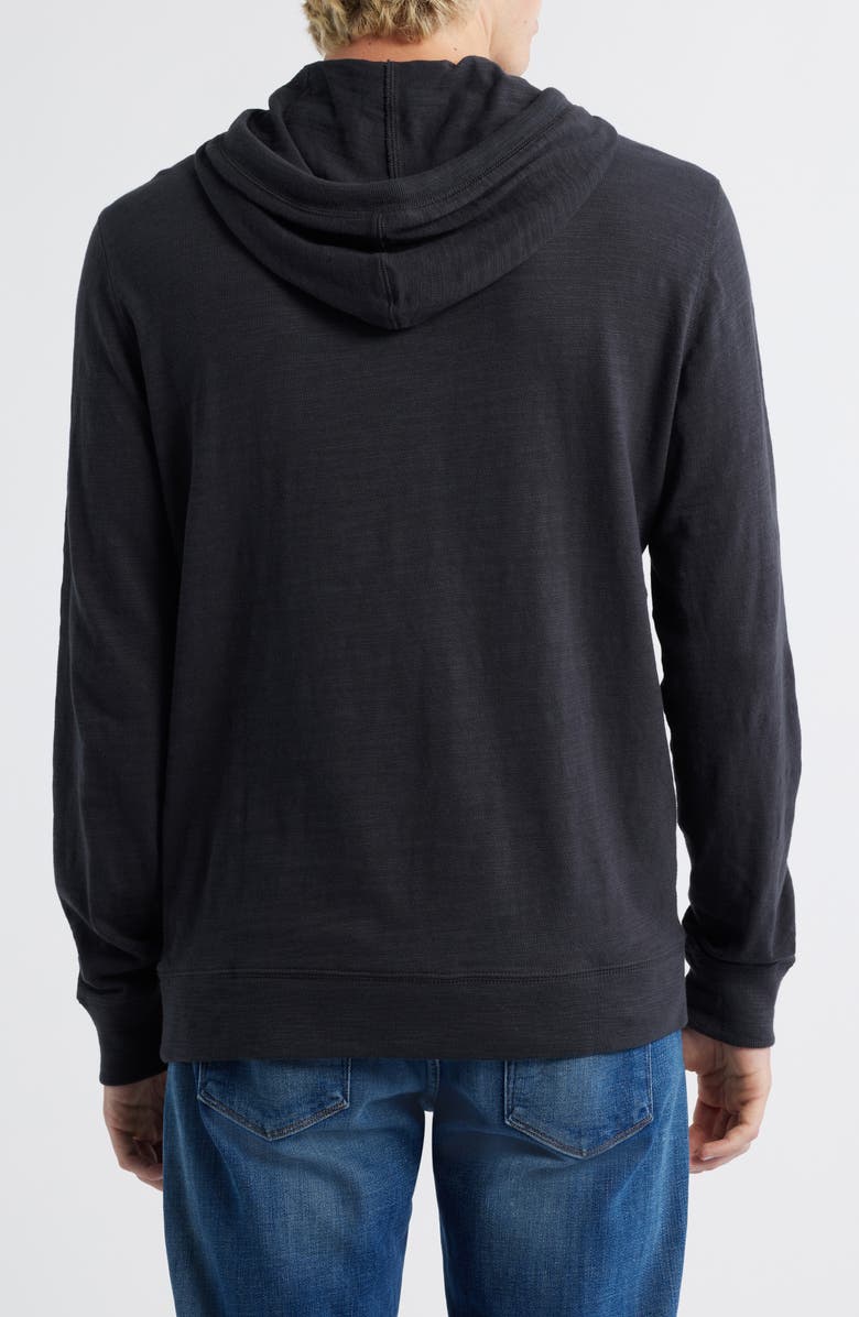 Faherty Slub Cotton Hoodie, Alternate, color, Ridge Black