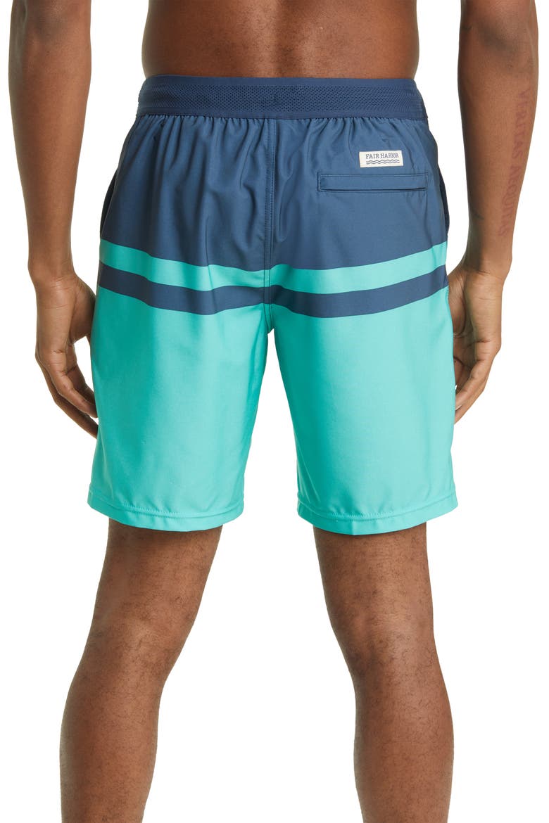 The Ozone Swim Trunks, Alternate, color, JADE