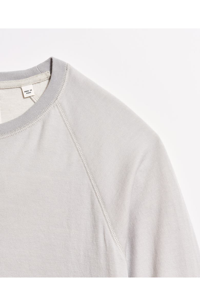 Billy Reid Long Sleeve Cotton & Modal Crewneck T-Shirt, Alternate, color, Silver