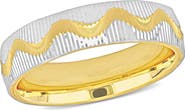 Julianna B. Wave Design Wedding Band 14k Two-Tone